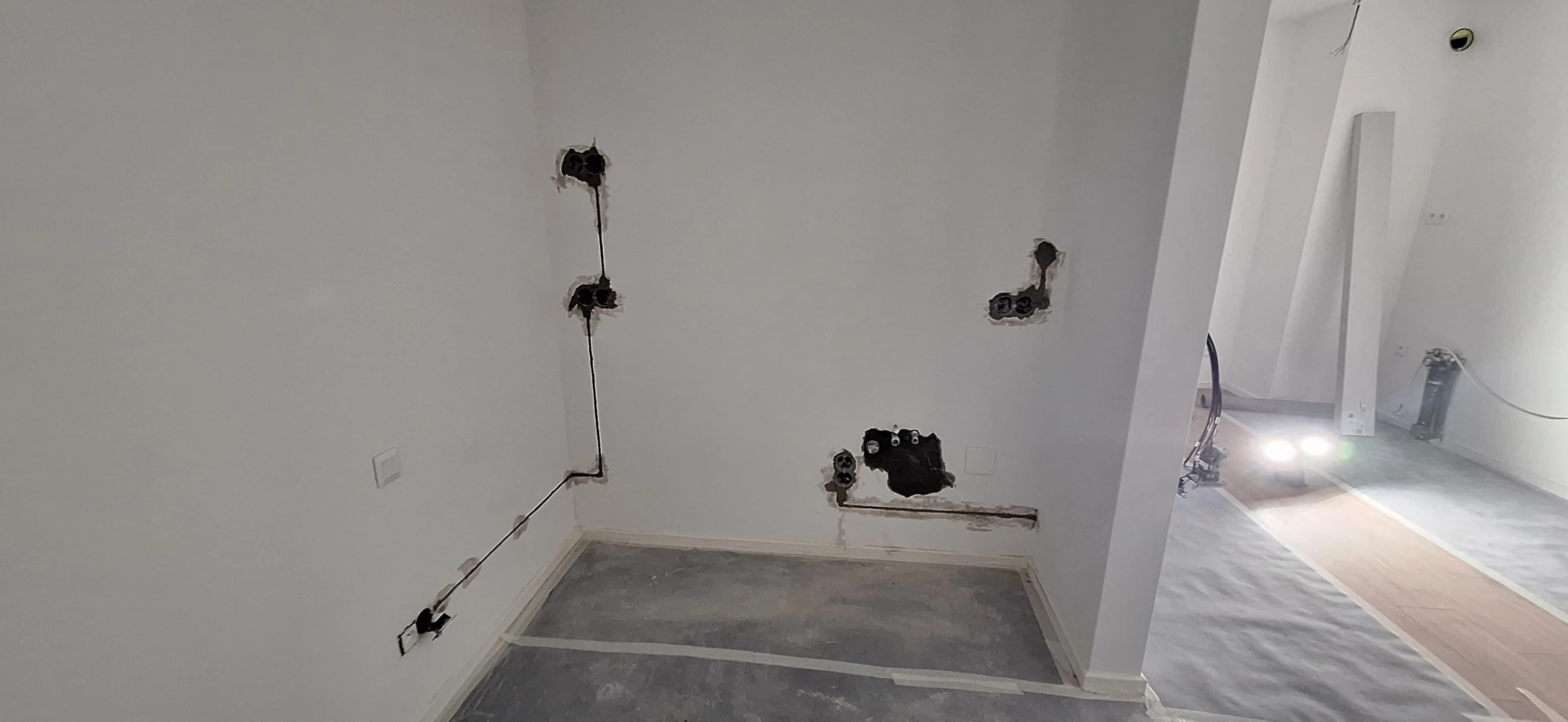 Posunutie zásuviek a vývodov káblov v novostavbe Agáty - 4