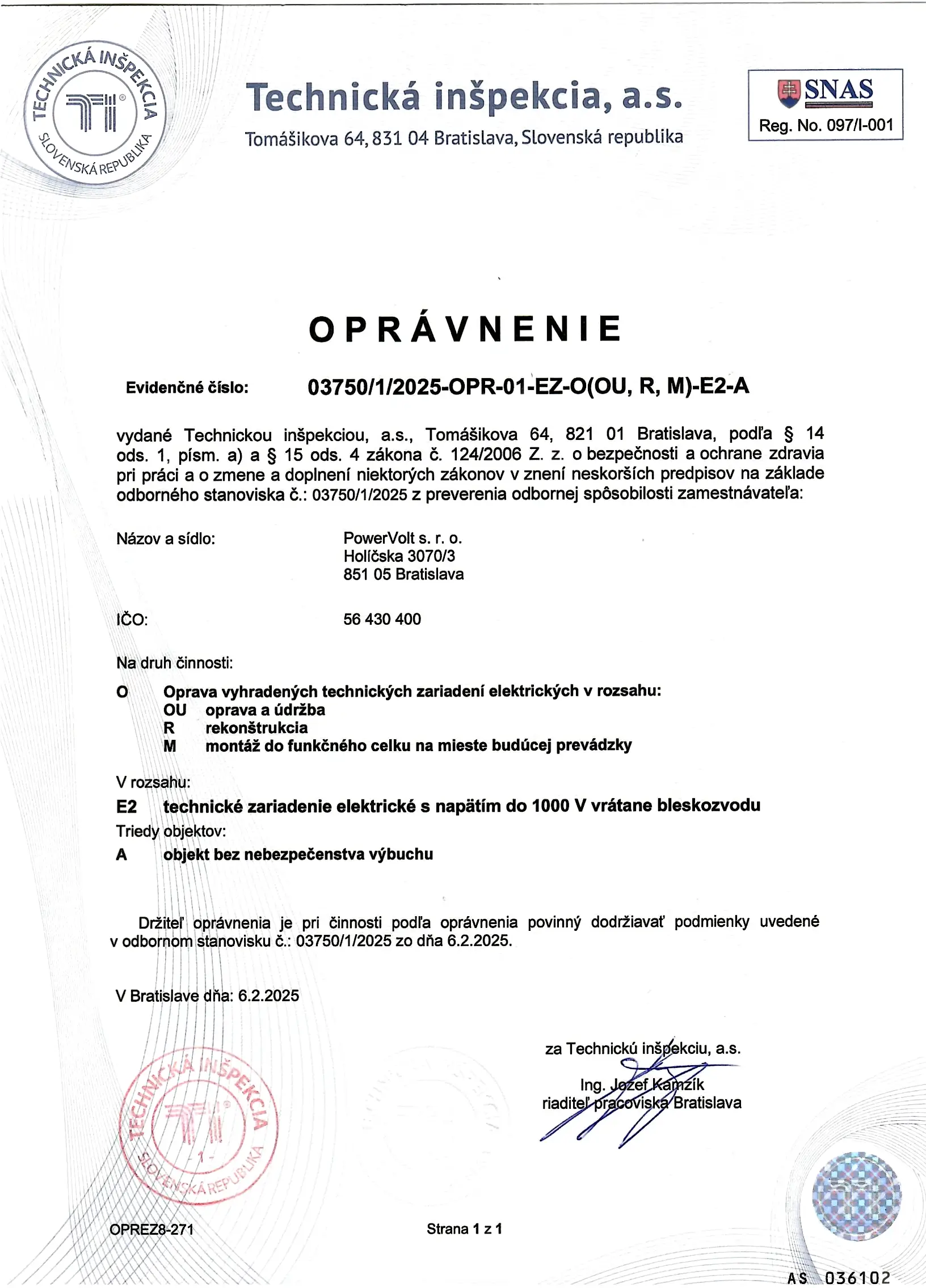 Odborné revízie elektroinštalácií a bleskozvodov pre kolaudáciu