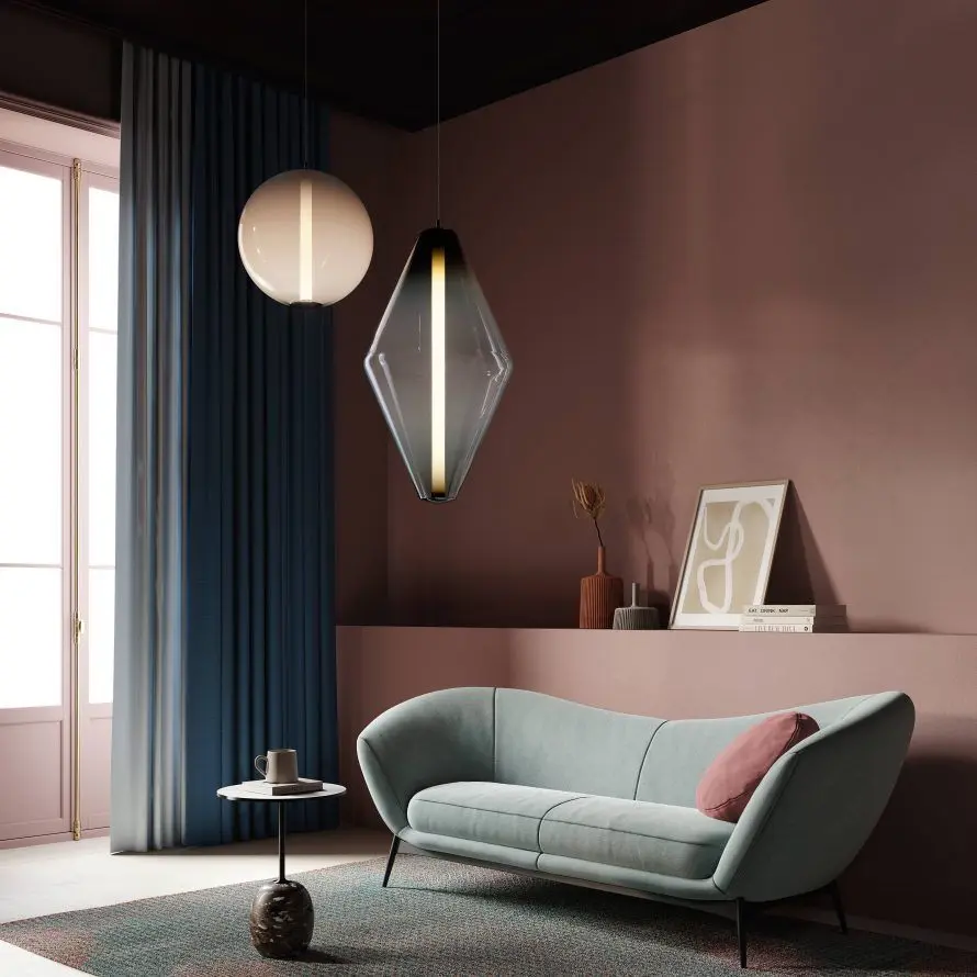 Moderný showroom Smart Light s dizajnovým osvetlením